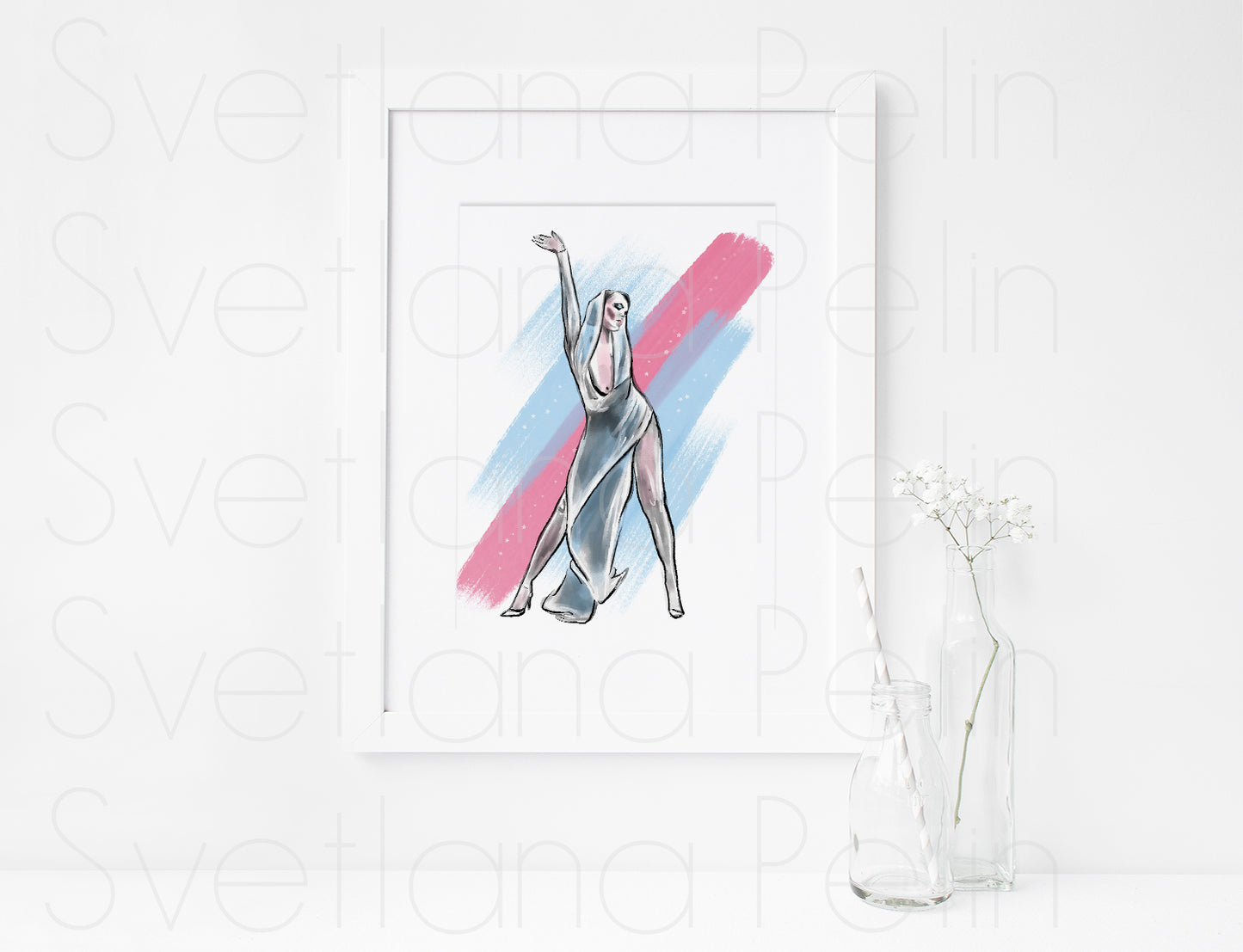 Kylie Minogue, KM, ART PRINT Signed by Artist