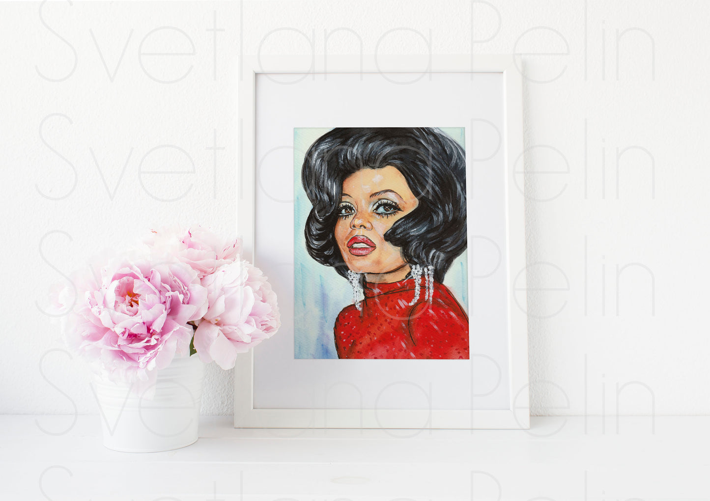 Diana Ross, ART PRINT Signed by Artist