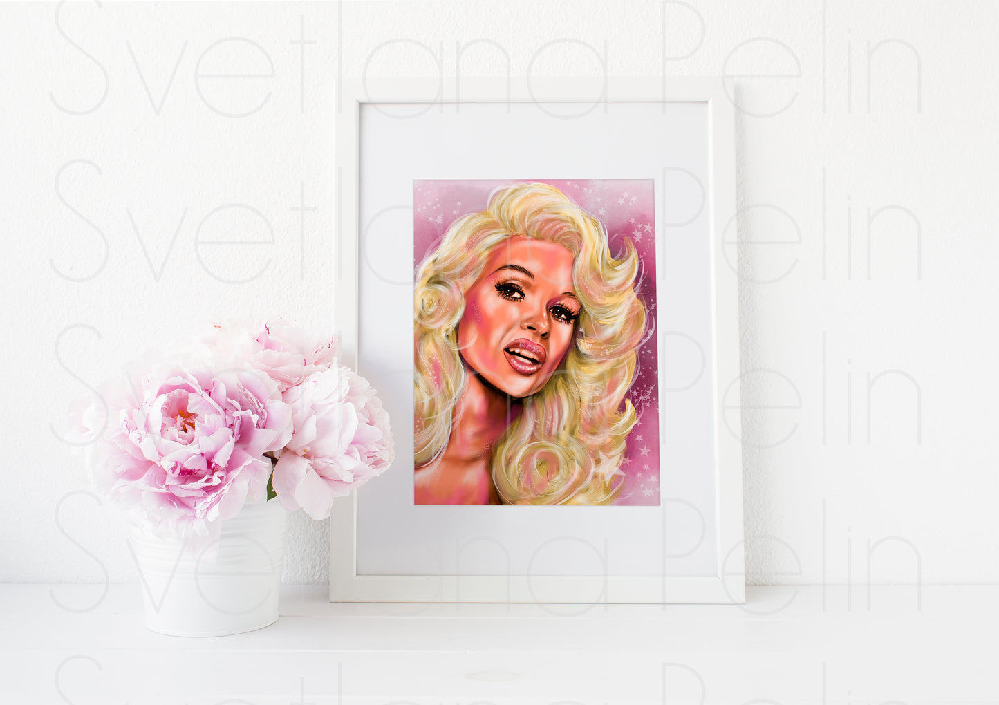 Jayne Mansfield, ART PRINT Signed by Artist