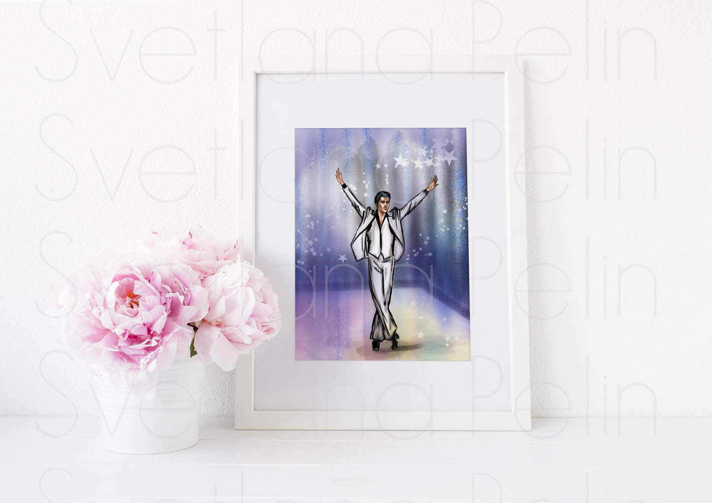John Travolta, ART PRINT Signed by Artist