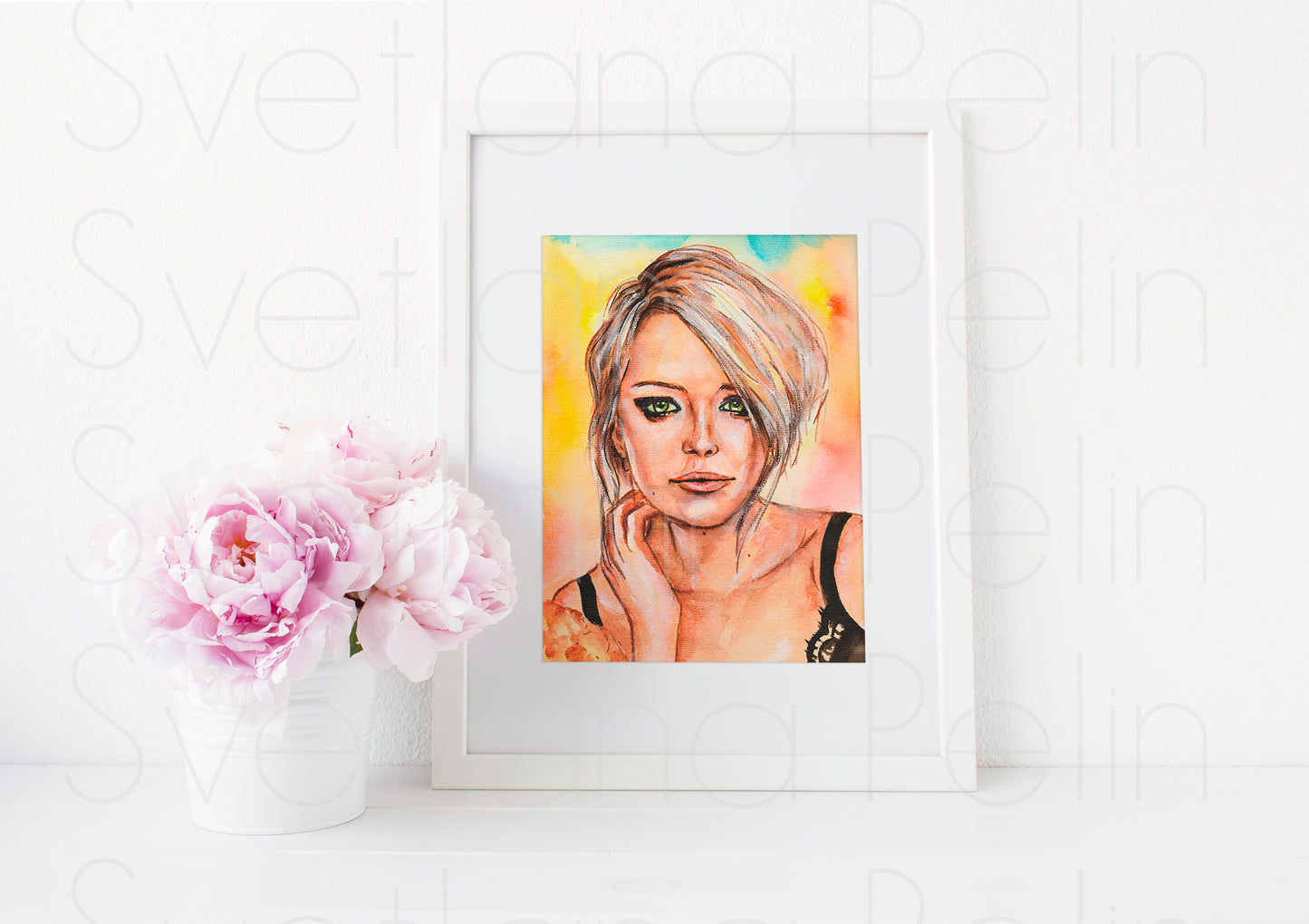 Emma Stone, ART PRINT Signed by Artist