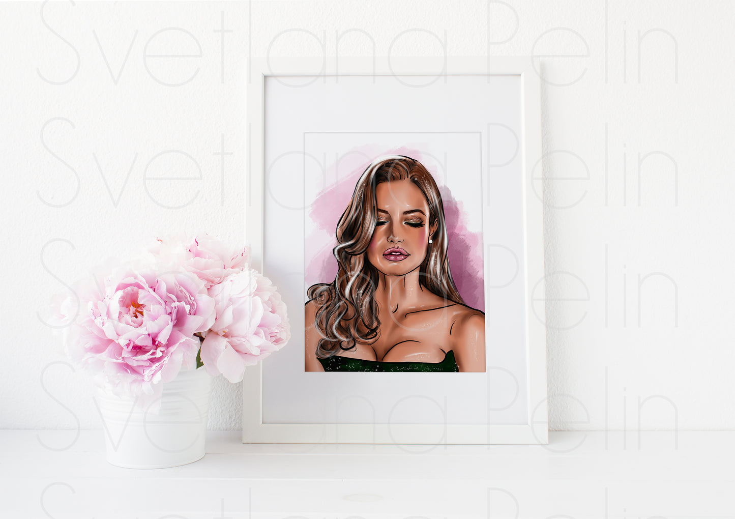 Angelina Jolie, Jane Smith, ART PRINT Signed by Artist