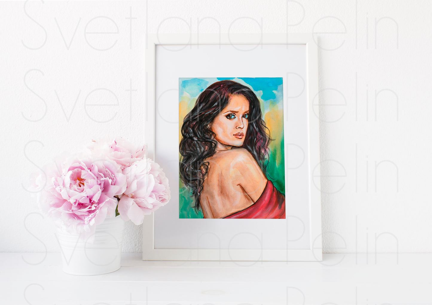 Salma Hayek, ART PRINT Signed by Artist