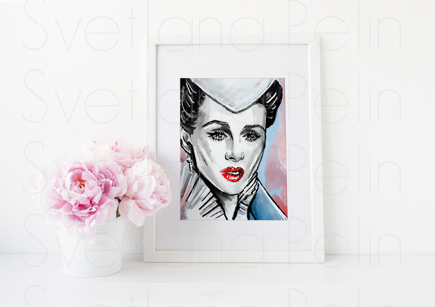 Vivien Leigh, Scarlett O'Hara, Gone with the Wind, ART PRINT Signed by Artist