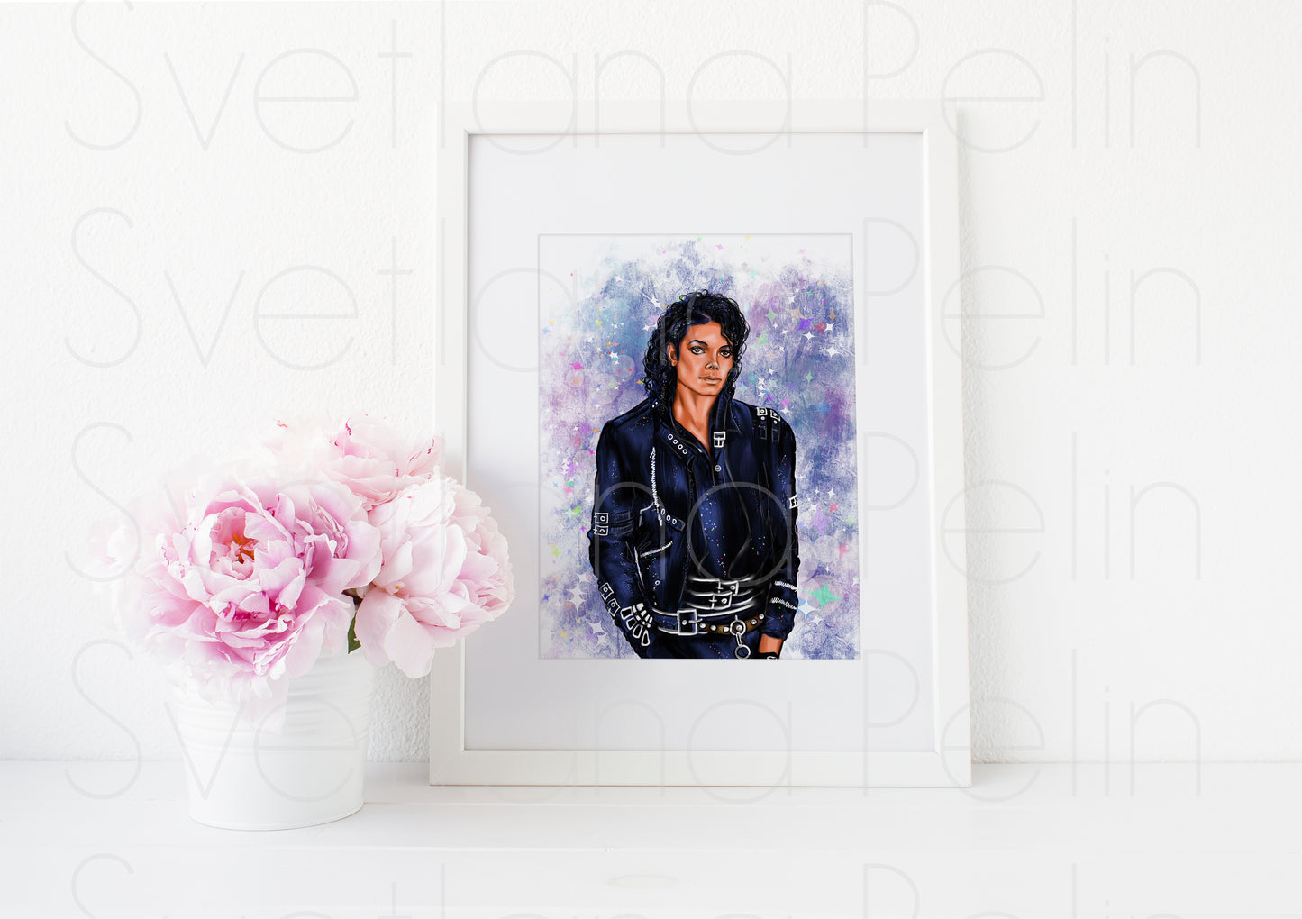 Michael Jackson, MJ, ART PRINT Signed by Artist