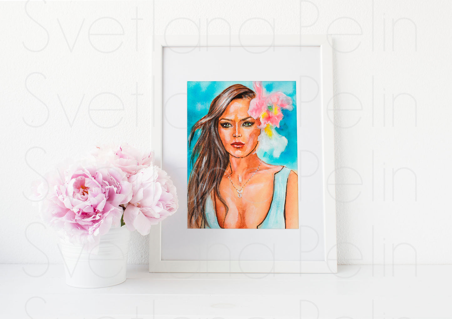 Ornella Muti, ART PRINT Signed by Artist