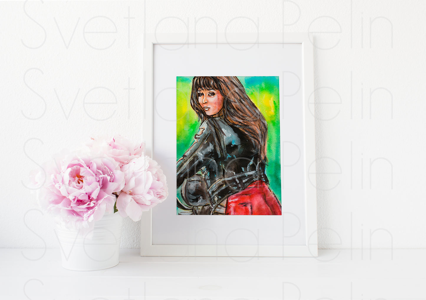 Shannen Doherty, Beverly Hills, ART PRINT Signed by Artist