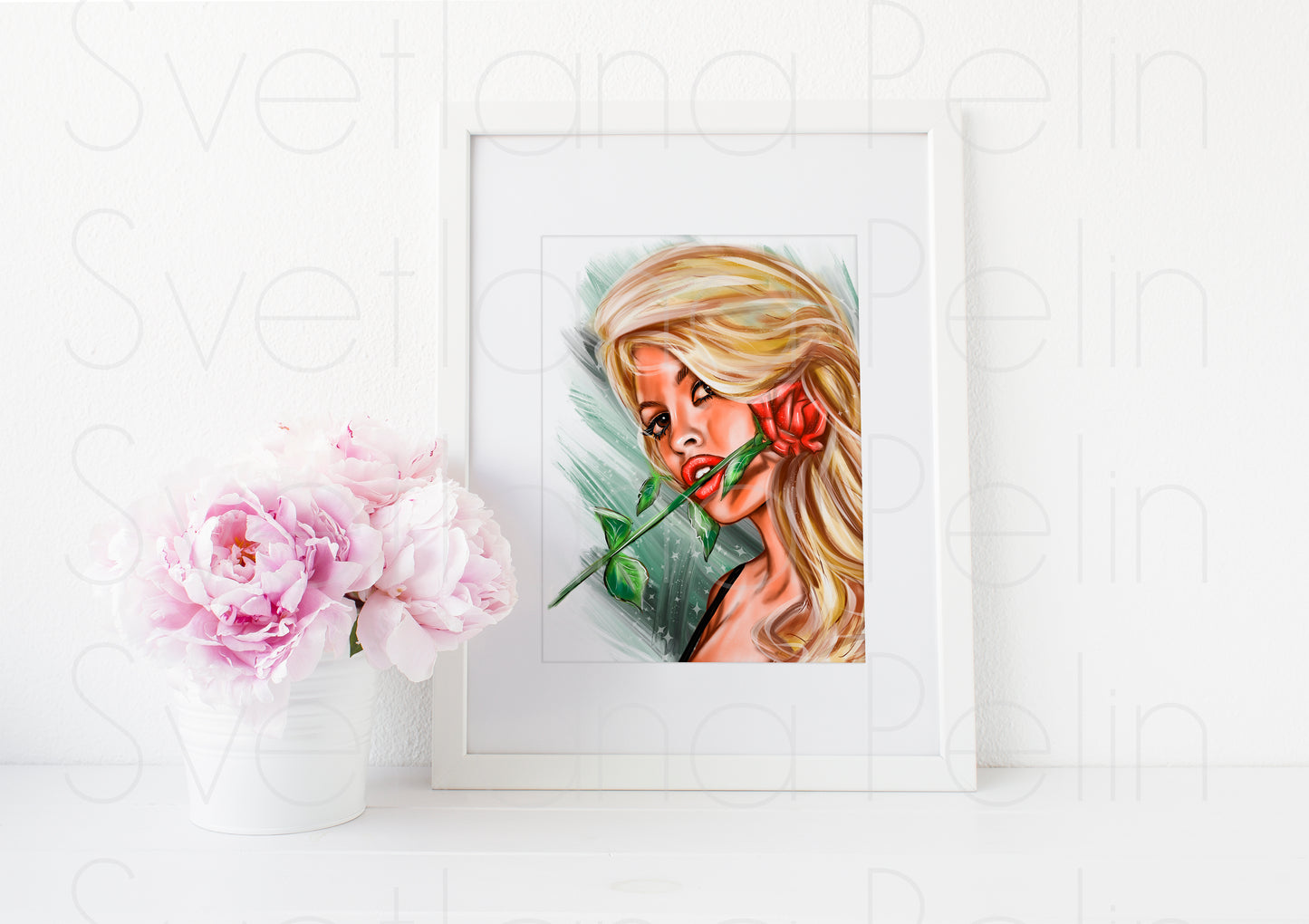 Brigitte Bardot, ART PRINT Signed by Artist