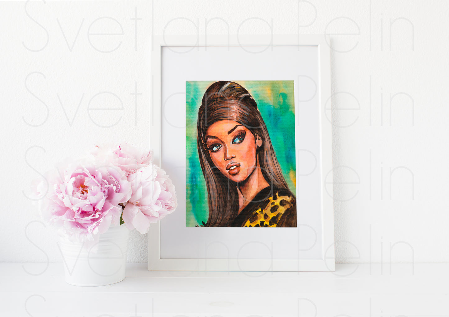Tyra Banks, TB, ART PRINT Signed by Artist
