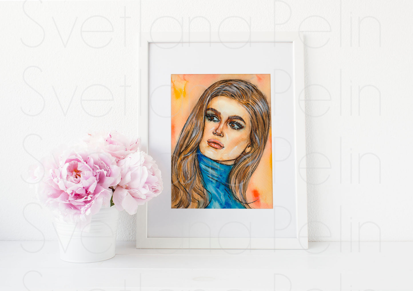 Kaia Gerber, ART PRINT Signed by Artist