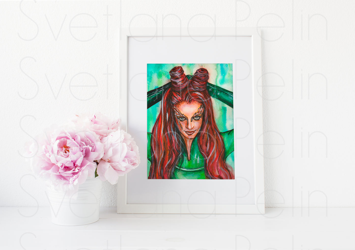 Uma Thurman, Poison Ivy, ART PRINT Signed by Artist