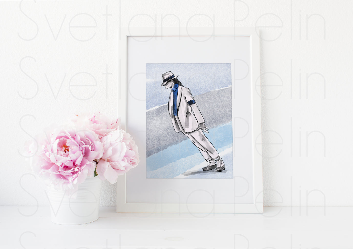 Michael Jackson, MJ, ART PRINT Signed by Artist
