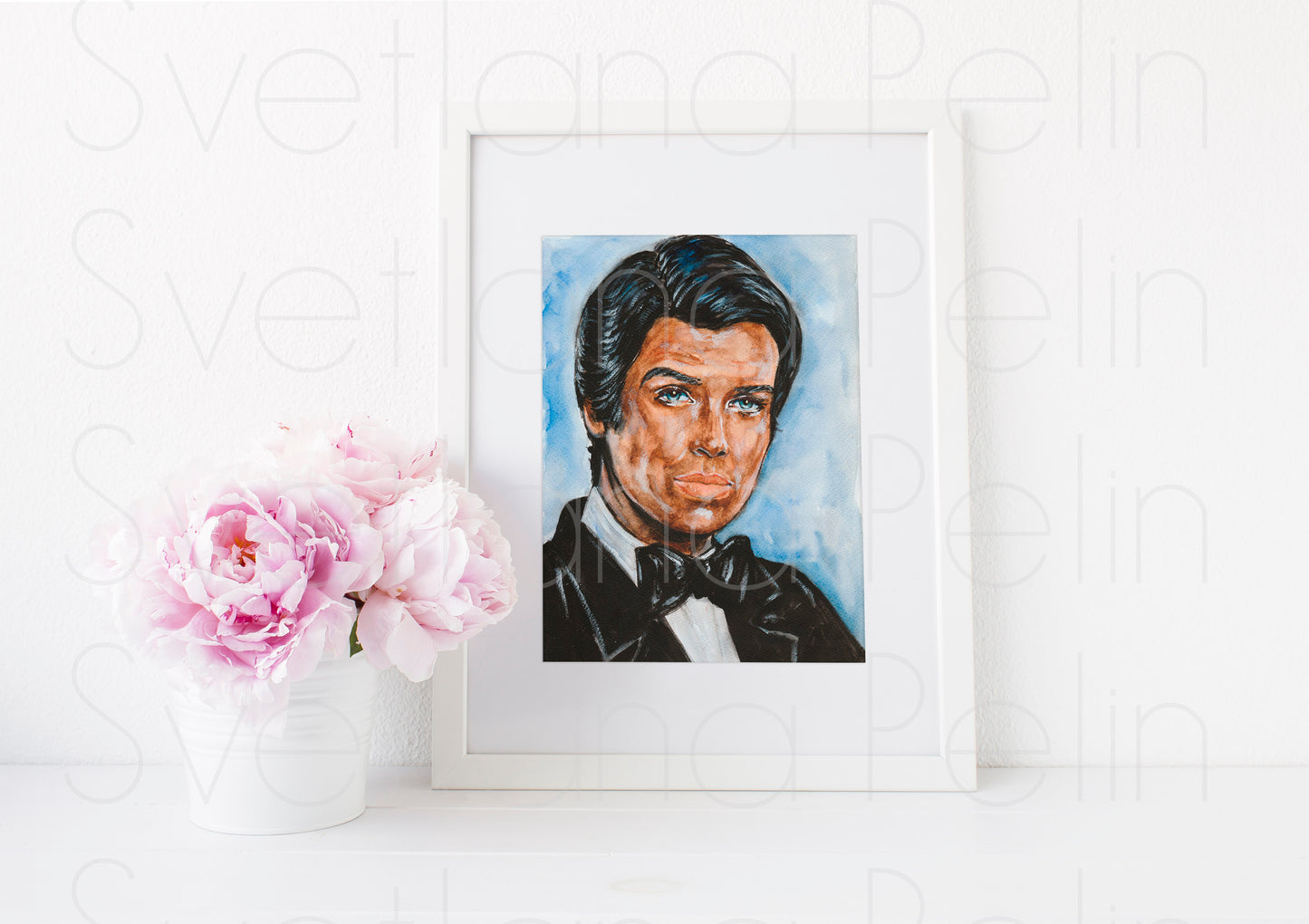 Pierce Brosnan, ART PRINT Signed by Artist