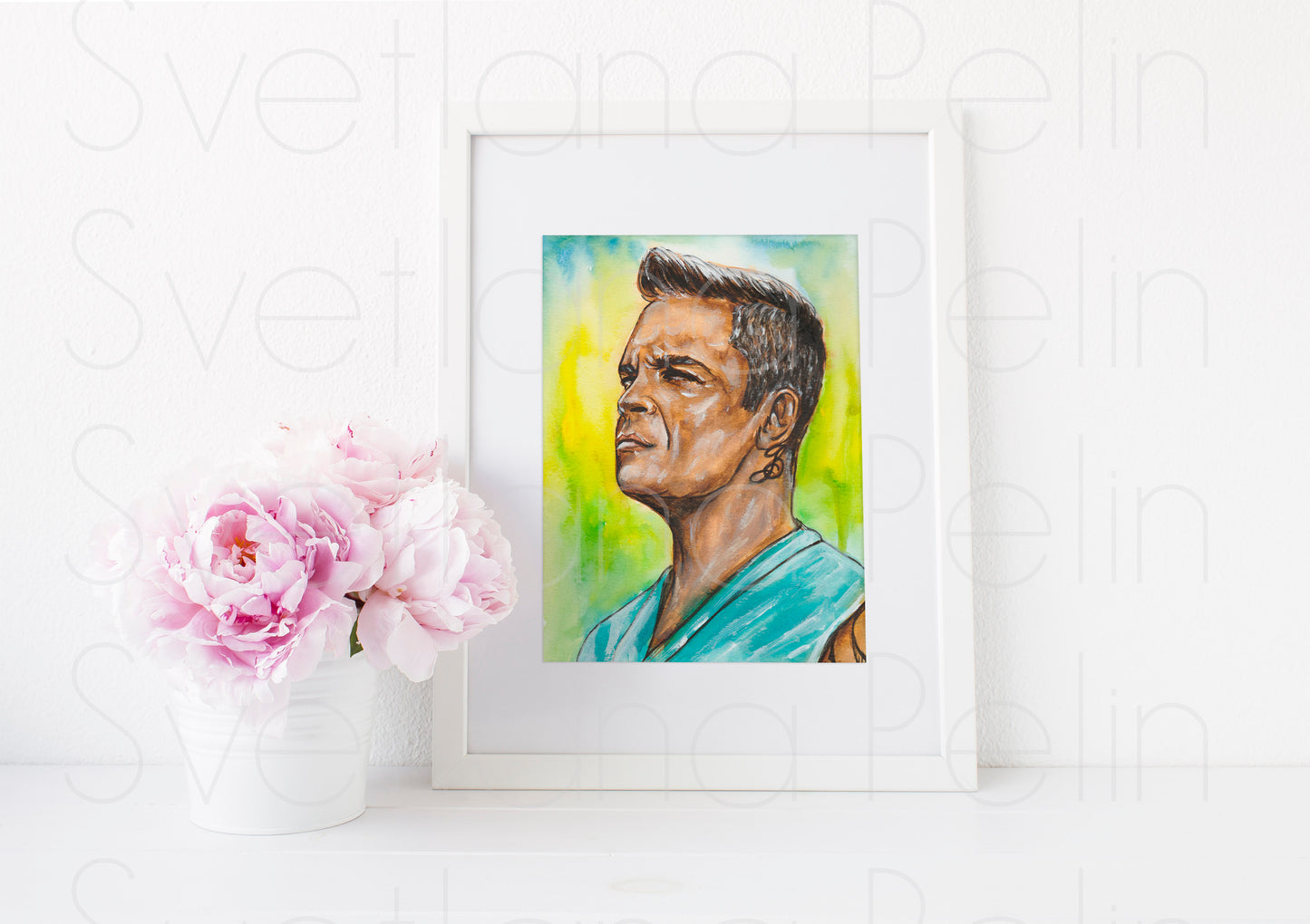 Robbie Williams, ART PRINT Signed by Artist