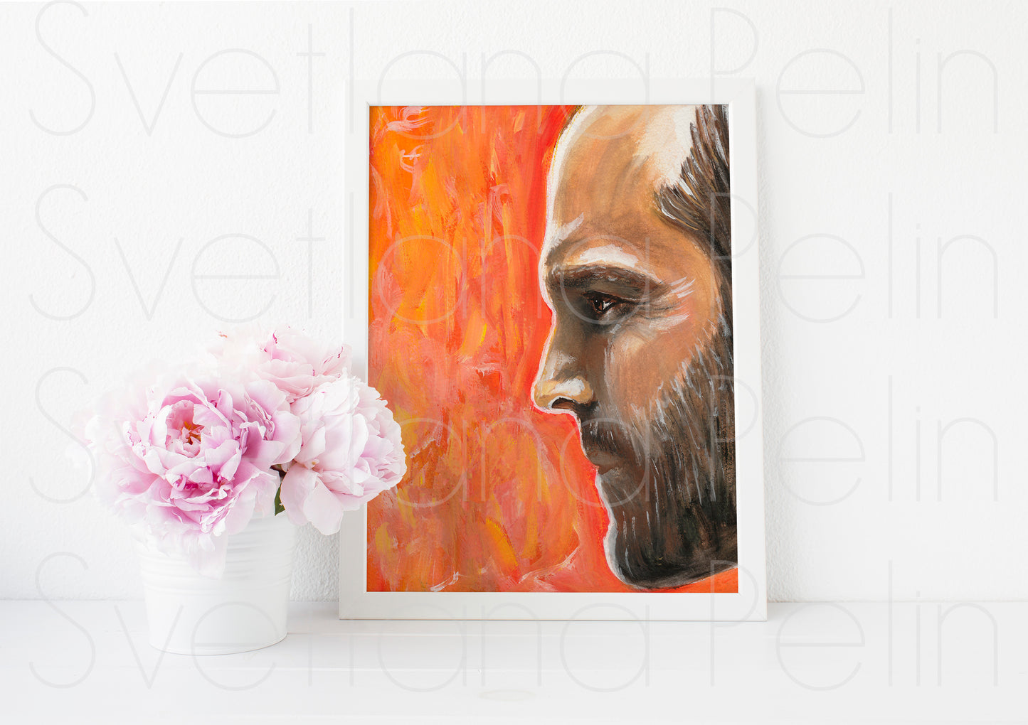 The Transporter, ORIGINAL Gouache painting, Artwork by Svetlana Pelin
