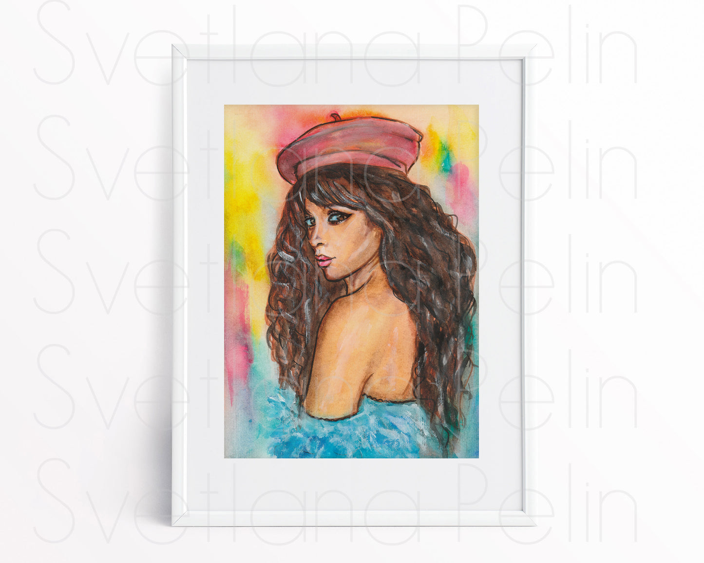 Camila Cabello, ORIGINAL Watercolor Painting, Artwork by Svetlana Pelin