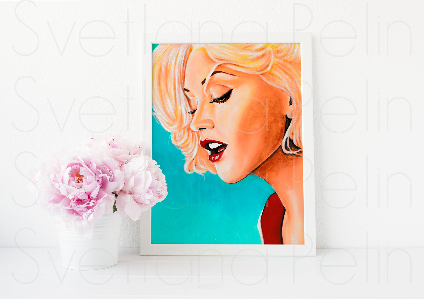 Gwen Stefani, ORIGINAL Oil Painting, Artwork by Svetlana Pelin