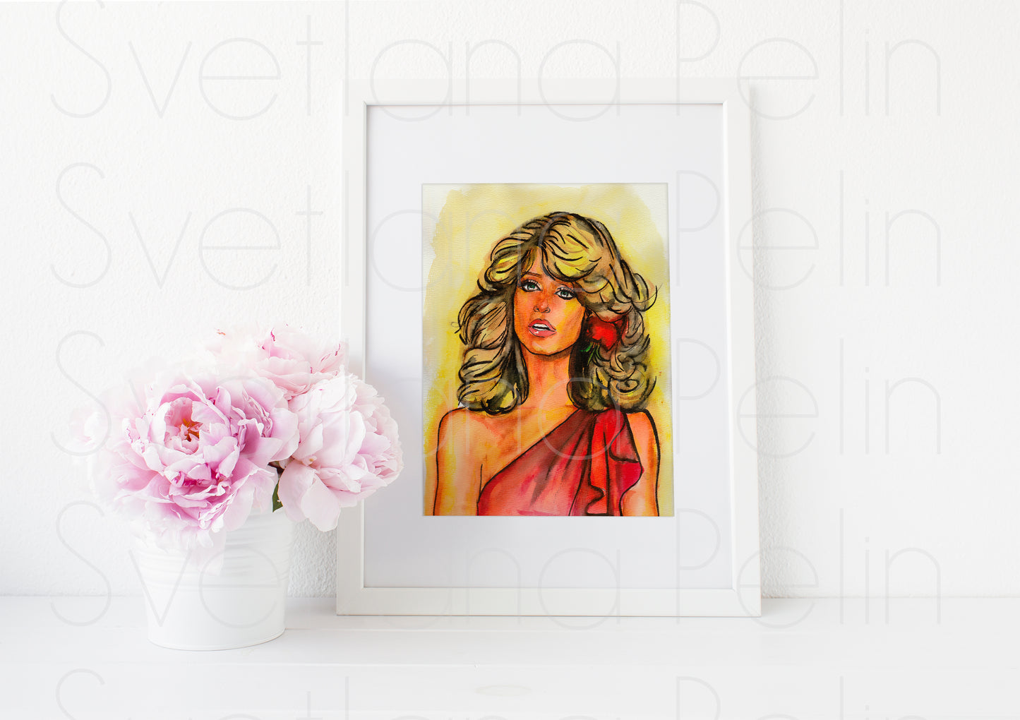 Farrah Fawcett, ART PRINT Signed by Artist
