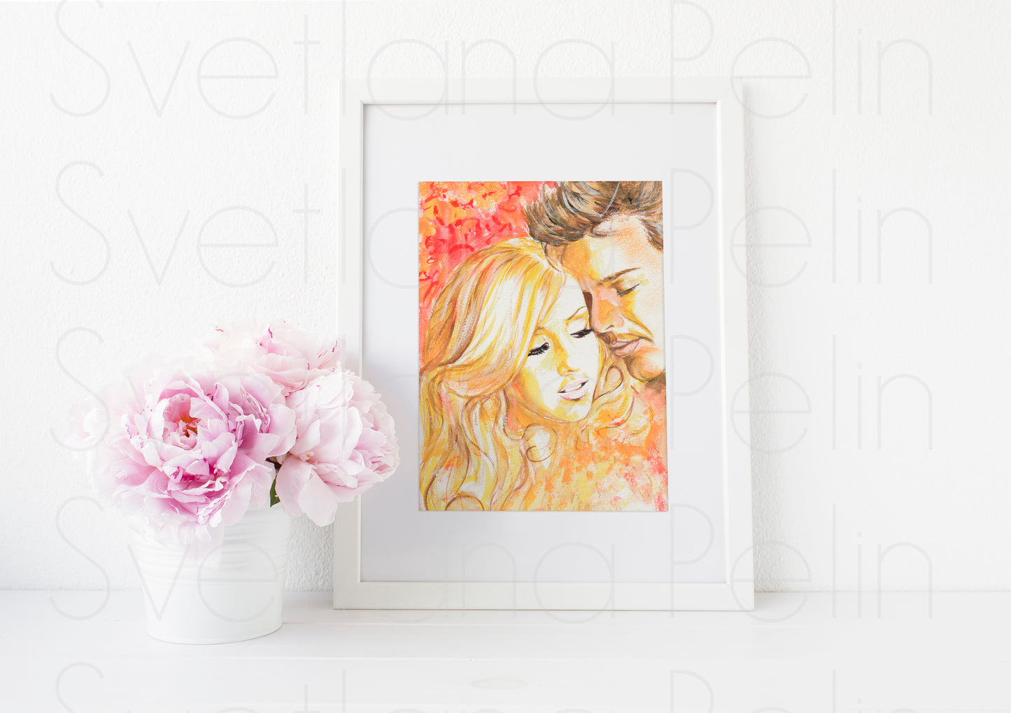 Christina Aguilera, Ricky Martin, RM, CA, ART PRINT Signed by Artist