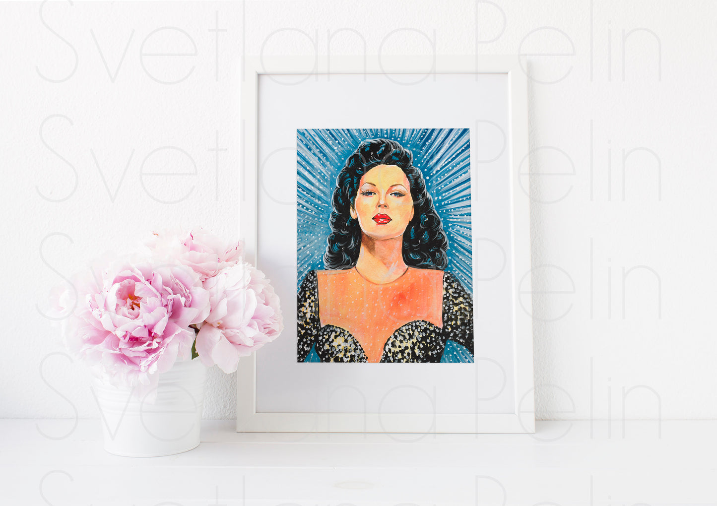Ava Gardner, ART PRINT Signed by Artist