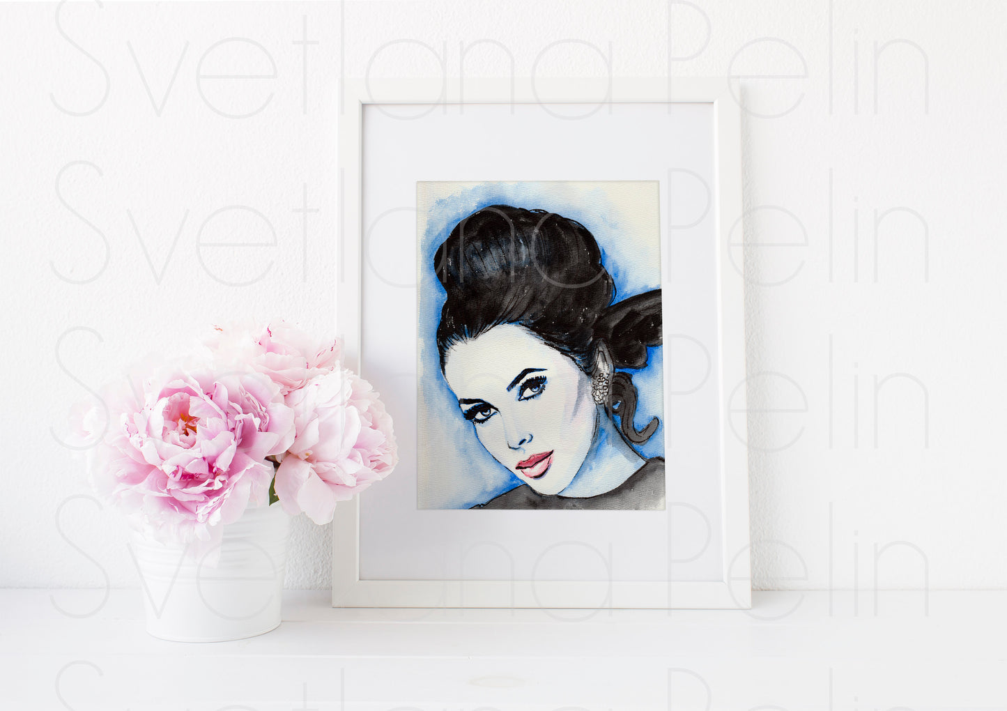 Elizabeth Taylor, ART PRINT Signed by Artist