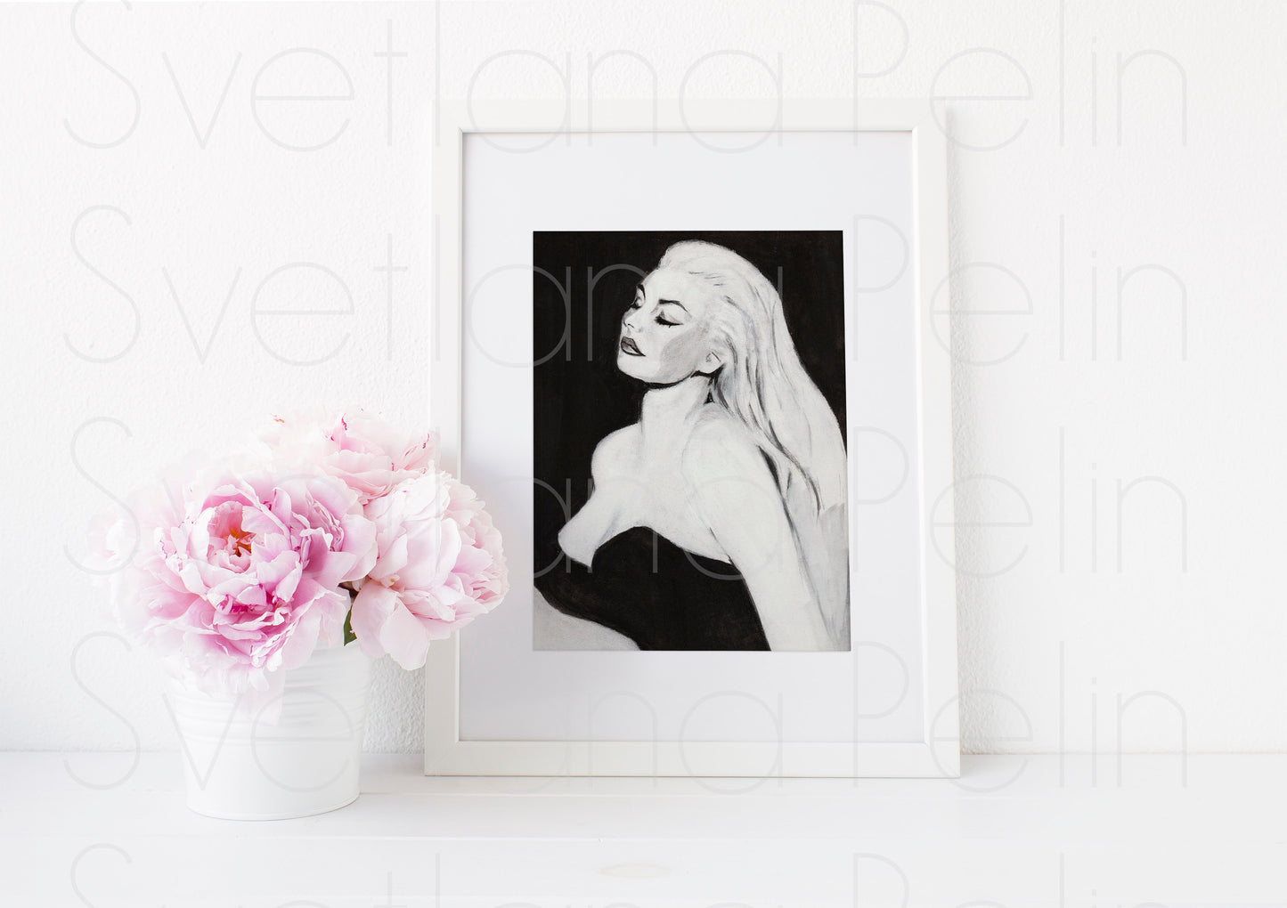 Anita Ekberg, La Dolce Vita, ART PRINT Signed by Artist
