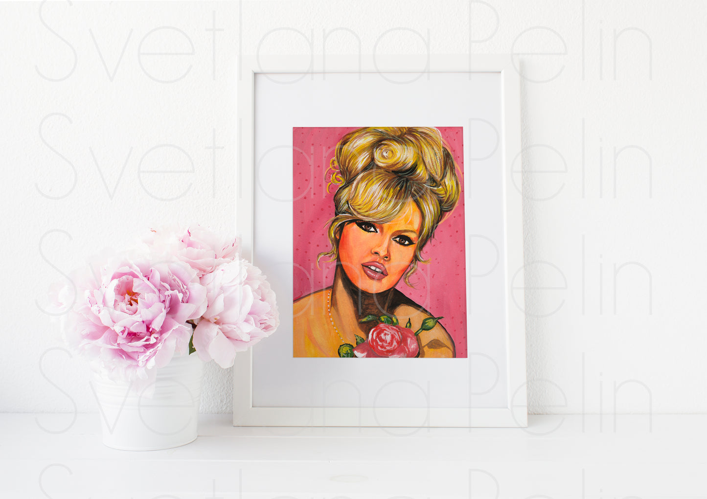 Brigitte Bardot, ART PRINT Signed by Artist