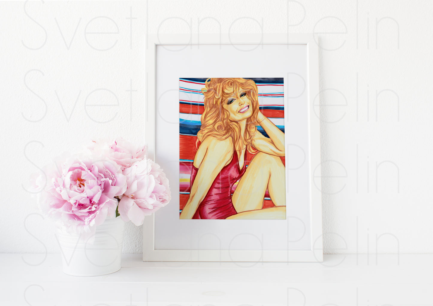 Farrah Fawcett, ART PRINT Signed by Artist