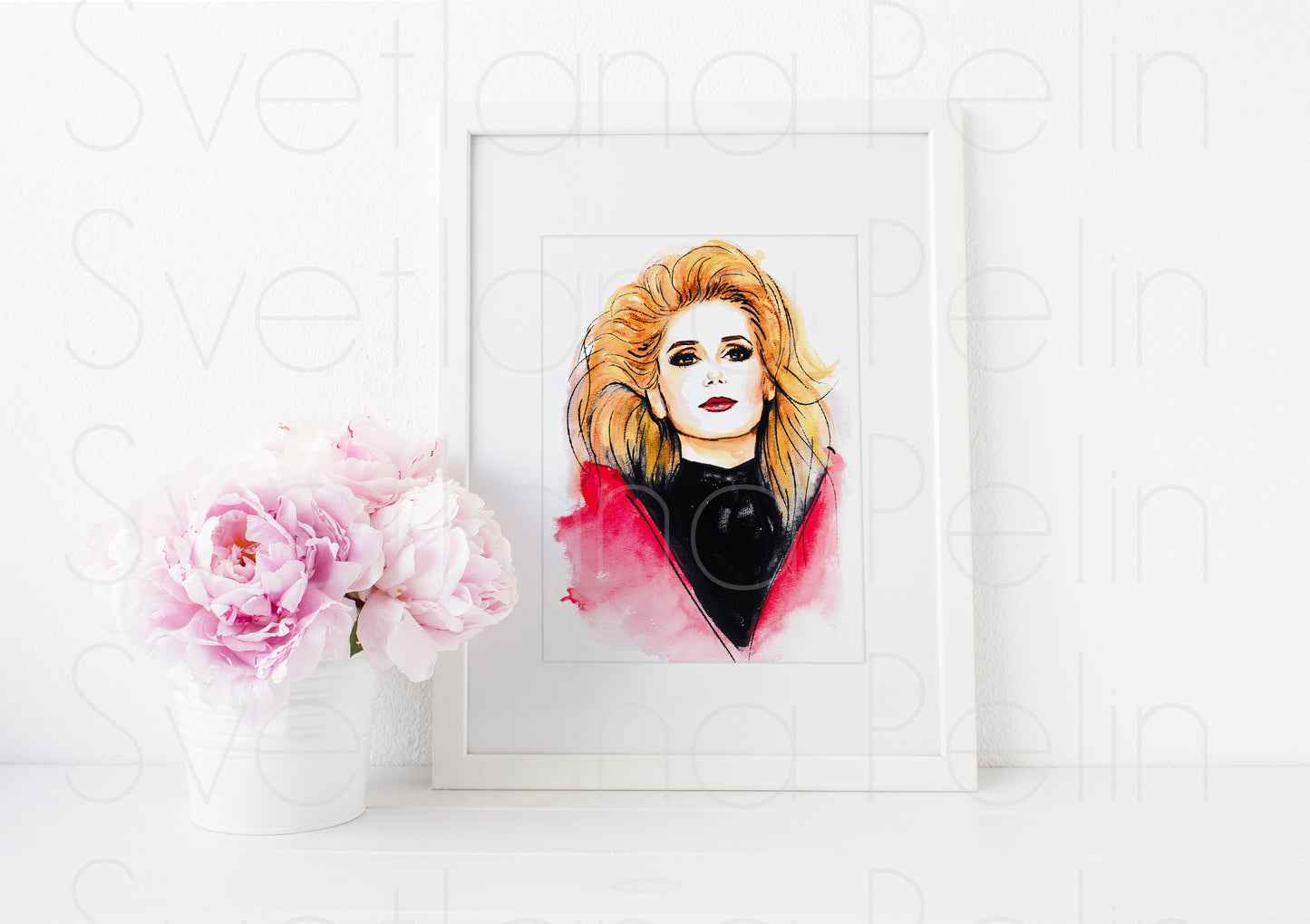 Catherine Deneuve, ART PRINT Signed by Artist