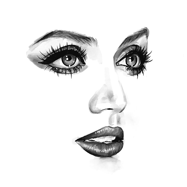Minimalistic Portrait, iPad Drawing, Art Commission, Custom, Digital Artwork, Personalized portrait