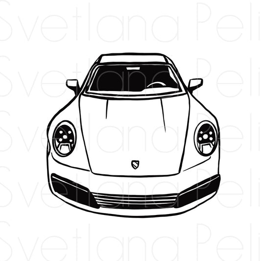 Luxury Car, Coloring Page, Printable Digital Files, INSTANT Download