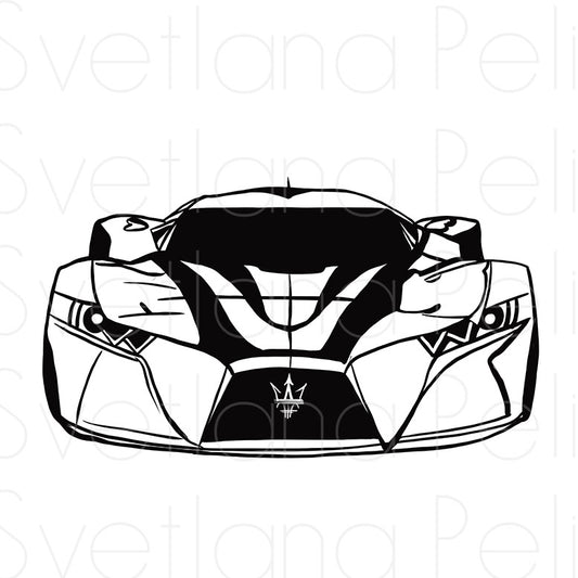 Luxury Car, Coloring Page, Printable Digital Files, INSTANT Download