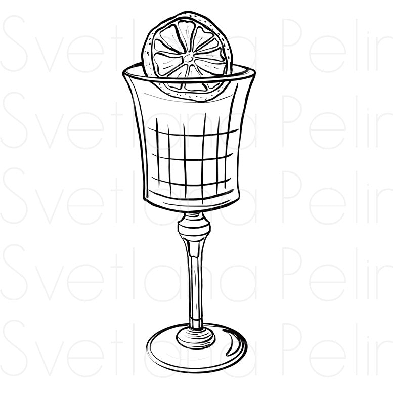 11 Printable Coloring Pages, Drinks, Cocktail, Printable Digital Files, INSTANT Download