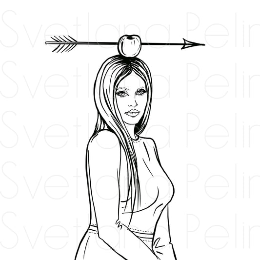 Lana, LD, Coloring Page, Printable Digital Files, INSTANT Download