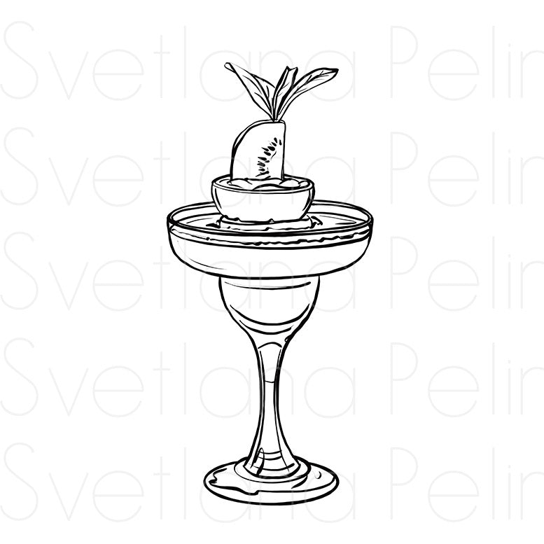 11 Printable Coloring Pages, Drinks, Cocktail, Printable Digital Files, INSTANT Download