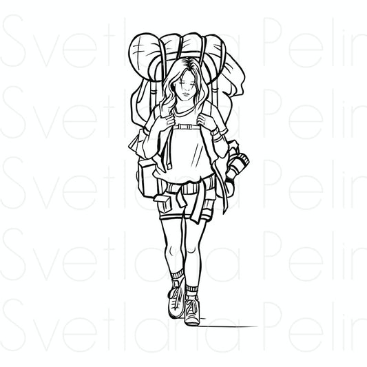 Reese Witherspoon, Coloring Page, Printable Digital Files, INSTANT Download