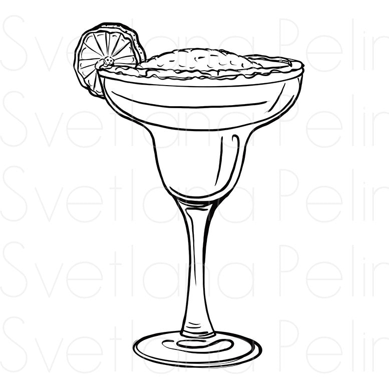 11 Printable Coloring Pages, Drinks, Cocktail, Printable Digital Files, INSTANT Download