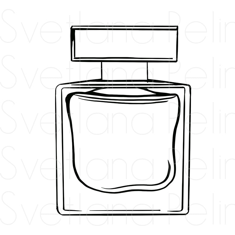 Perfume, Coloring Page, Printable Digital Files, INSTANT Download