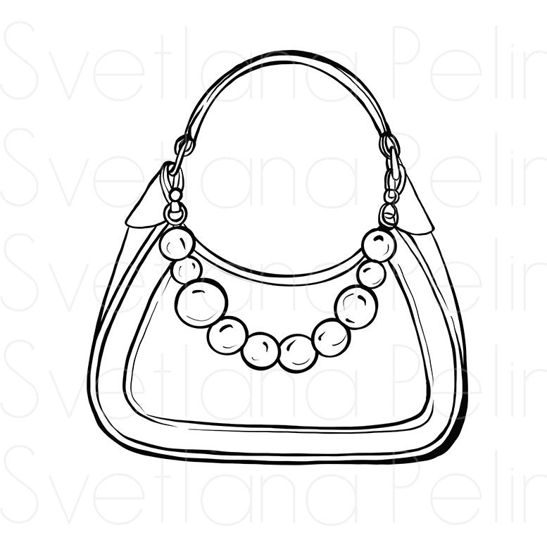 5 Printable Coloring Pages, Luxury Bags, Printable Digital Files, INSTANT Download