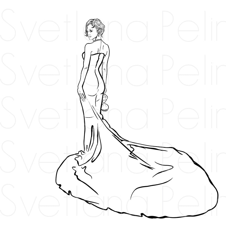 Laura, TLS, Coloring Page, Printable Digital Files, INSTANT Download