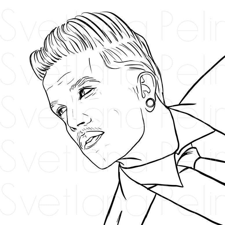 Baby Lasagna, Coloring Page, Printable Digital Files, INSTANT Download
