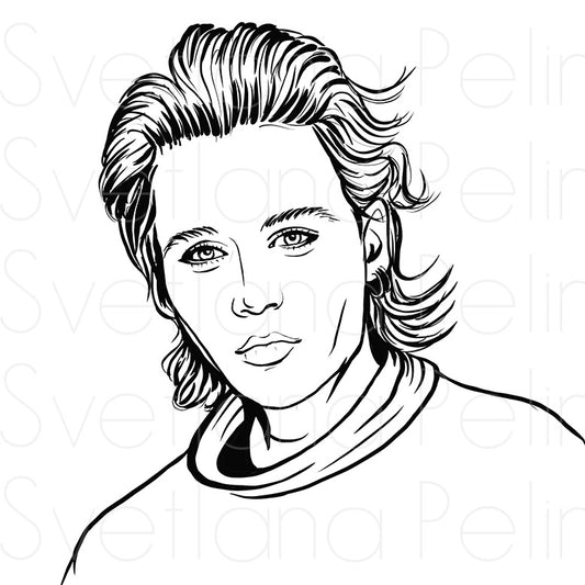 Johnny Depp, Coloring Page, Printable Digital Files, INSTANT Download