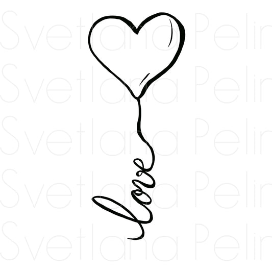 Love, Letters, Words, Coloring Page, Printable Digital Files, INSTANT Download