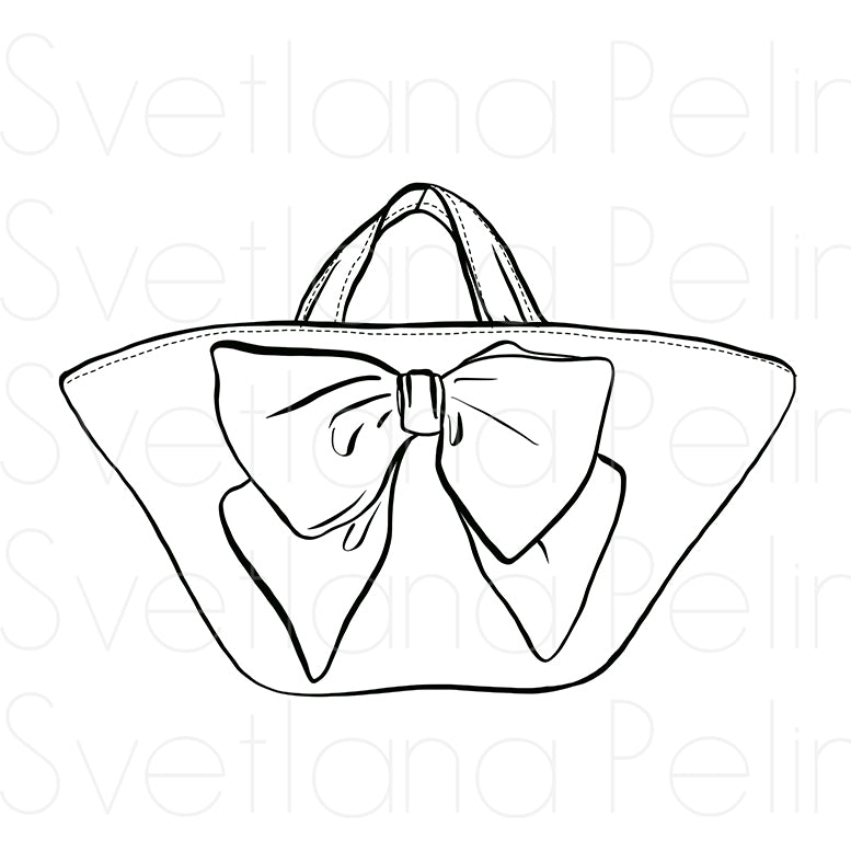 Designer Handbag, Luxury Bag, Purses for Women, Coloring Page, Printable Digital Files, INSTANT Download