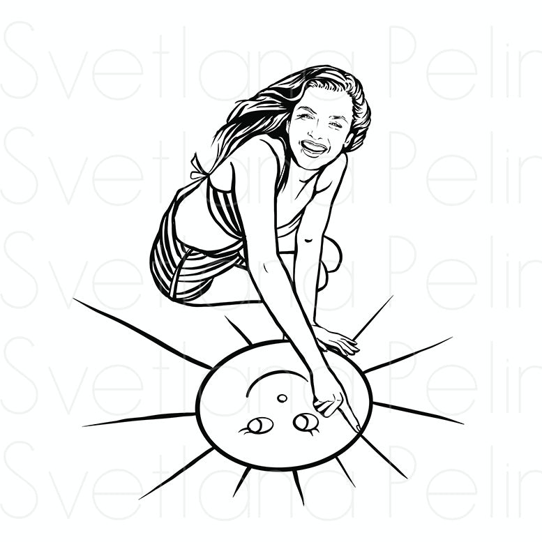 Marilyn Monroe, Joseph Jasgur, Coloring Page, Printable Digital Files, INSTANT Download