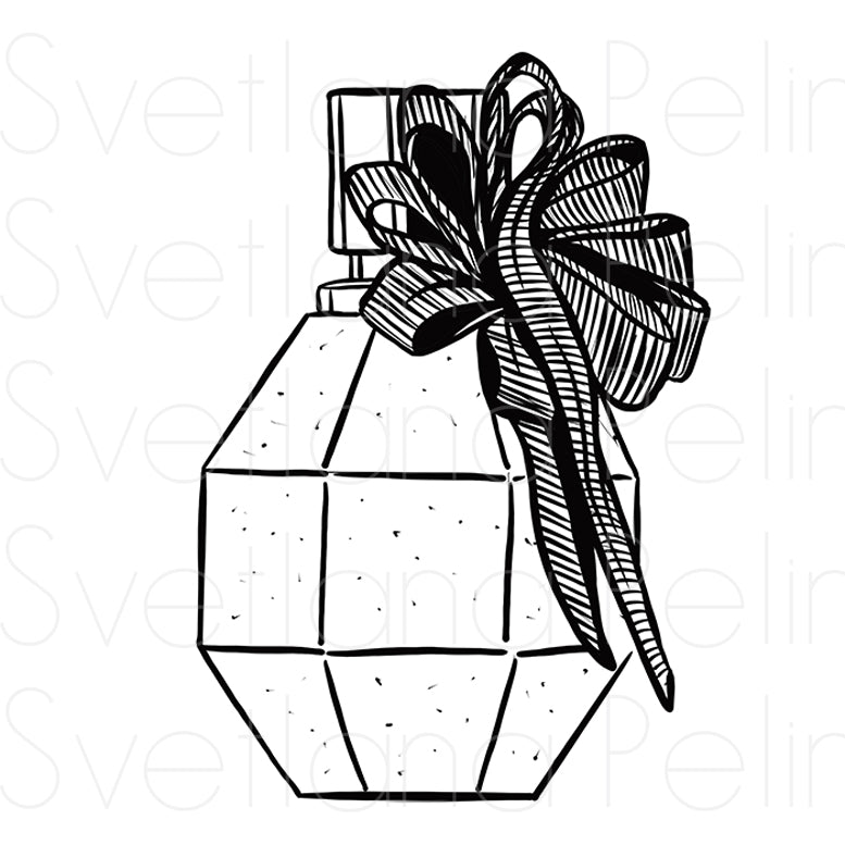Perfume, Coloring Page, Printable Digital Files, INSTANT Download