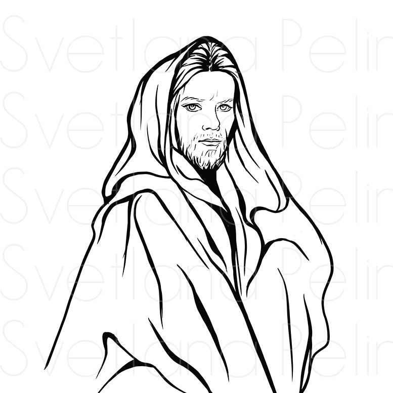 Ewan McGregor, Coloring Page, Printable Digital Files, INSTANT Download