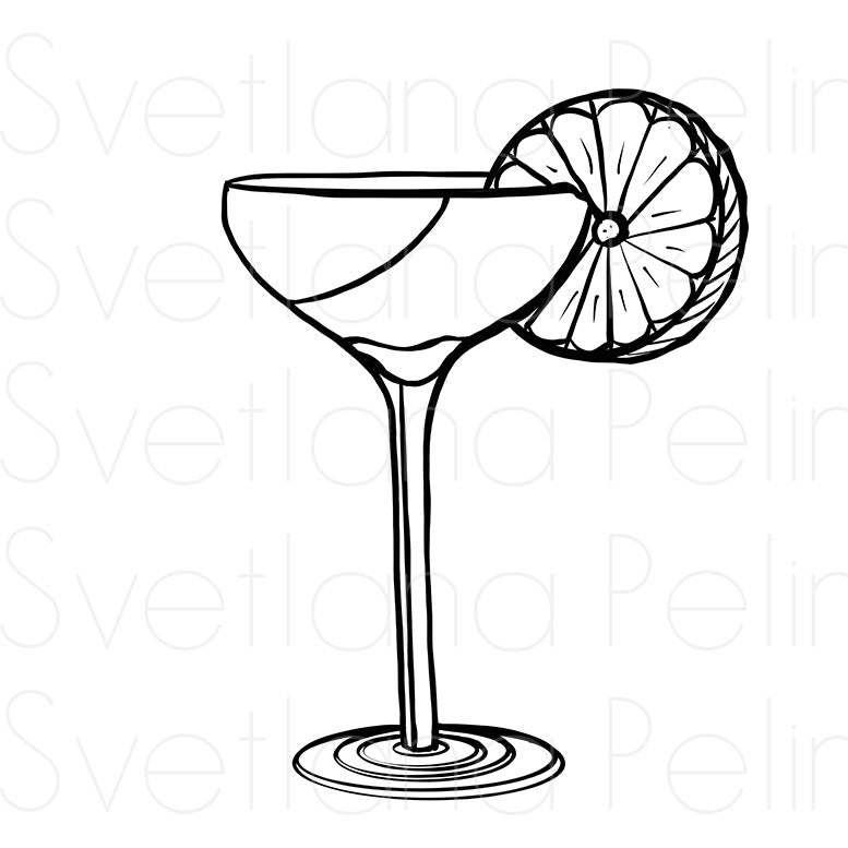 11 Printable Coloring Pages, Drinks, Cocktail, Printable Digital Files, INSTANT Download