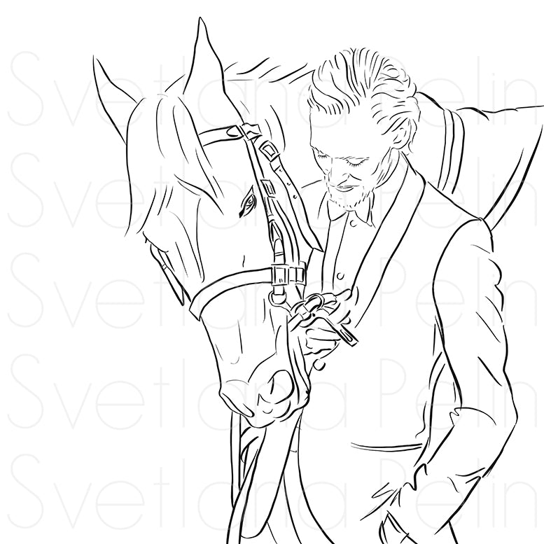 Tom Hiddleston, Coloring Page, Printable Digital Files, INSTANT Download