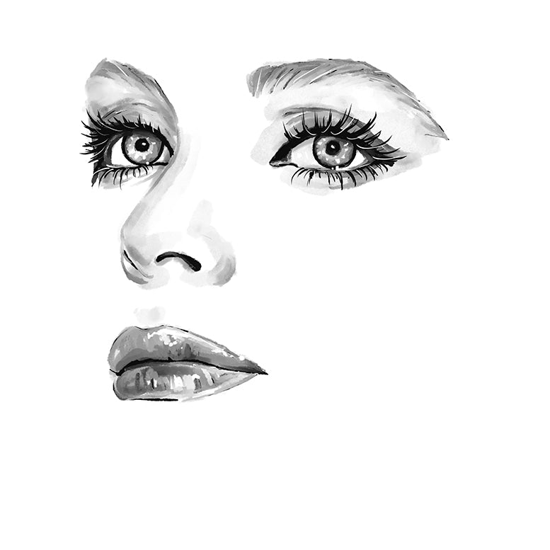 Minimalistic Portrait, iPad Drawing, Art Commission, Custom, Digital Artwork, Personalized portrait